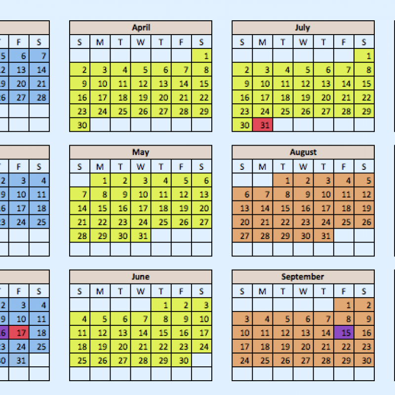 2017 STEP Assessment Schedule