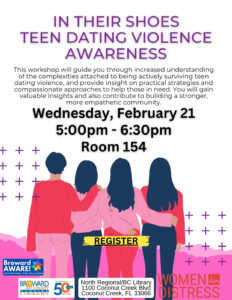 Flyer for Teen Dating Violence