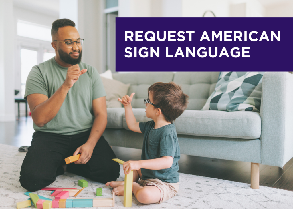 Involved Asl American Sign Language (ASL) Request – Children's Services Council of ...