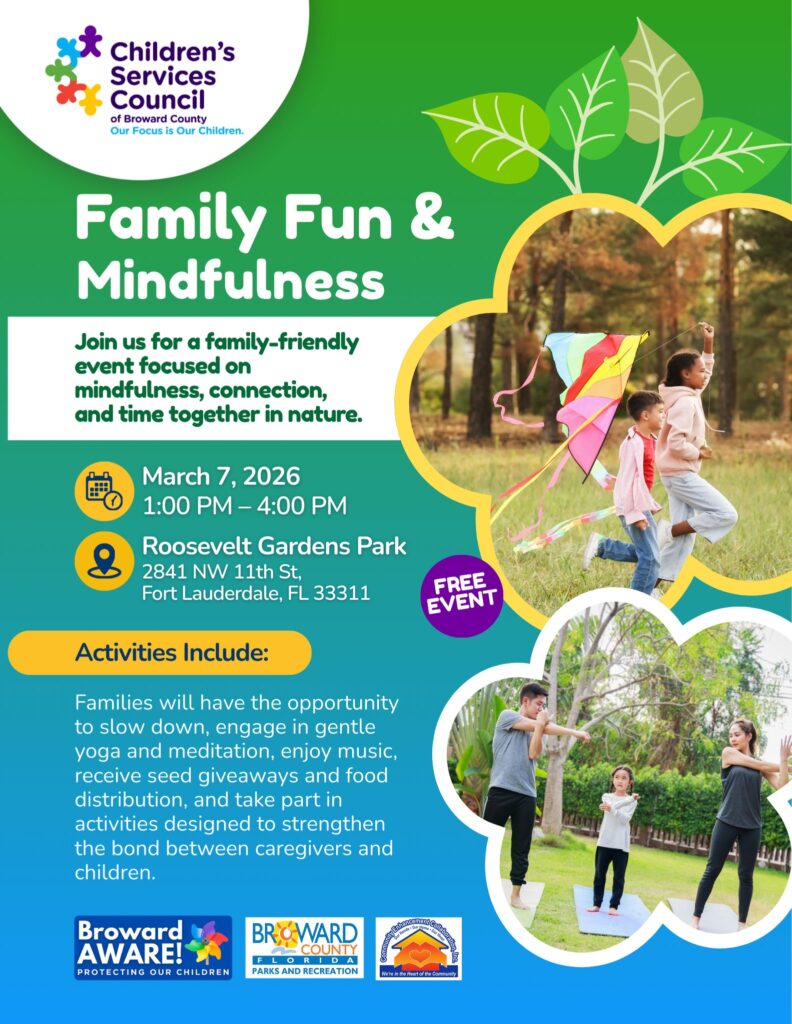 Flyer with children playing in the fields
