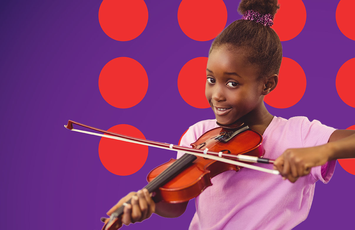 Girl with violin
