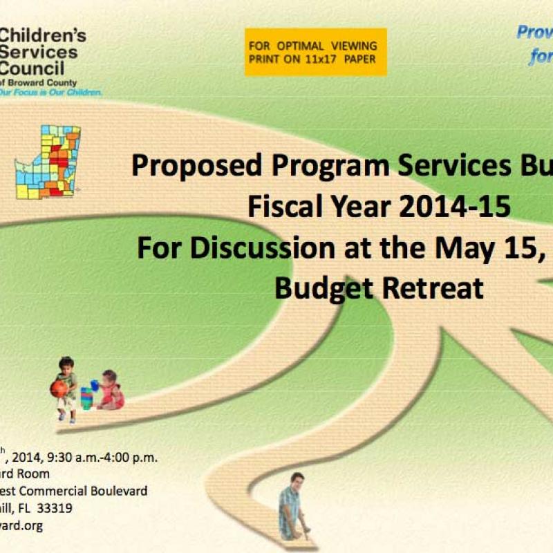FY 2014-15 Program Services Budget