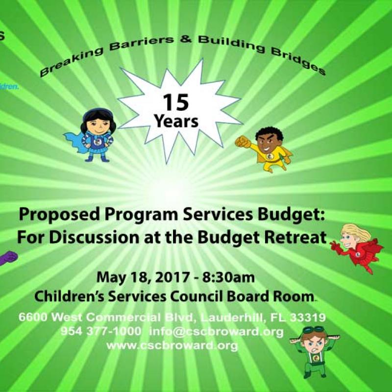 FY 2017-18 Program Services Budget